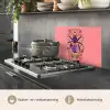 Paars - Kever - Stipjes - Bloemen keuken achterwand spatscherm klein -usp_NL