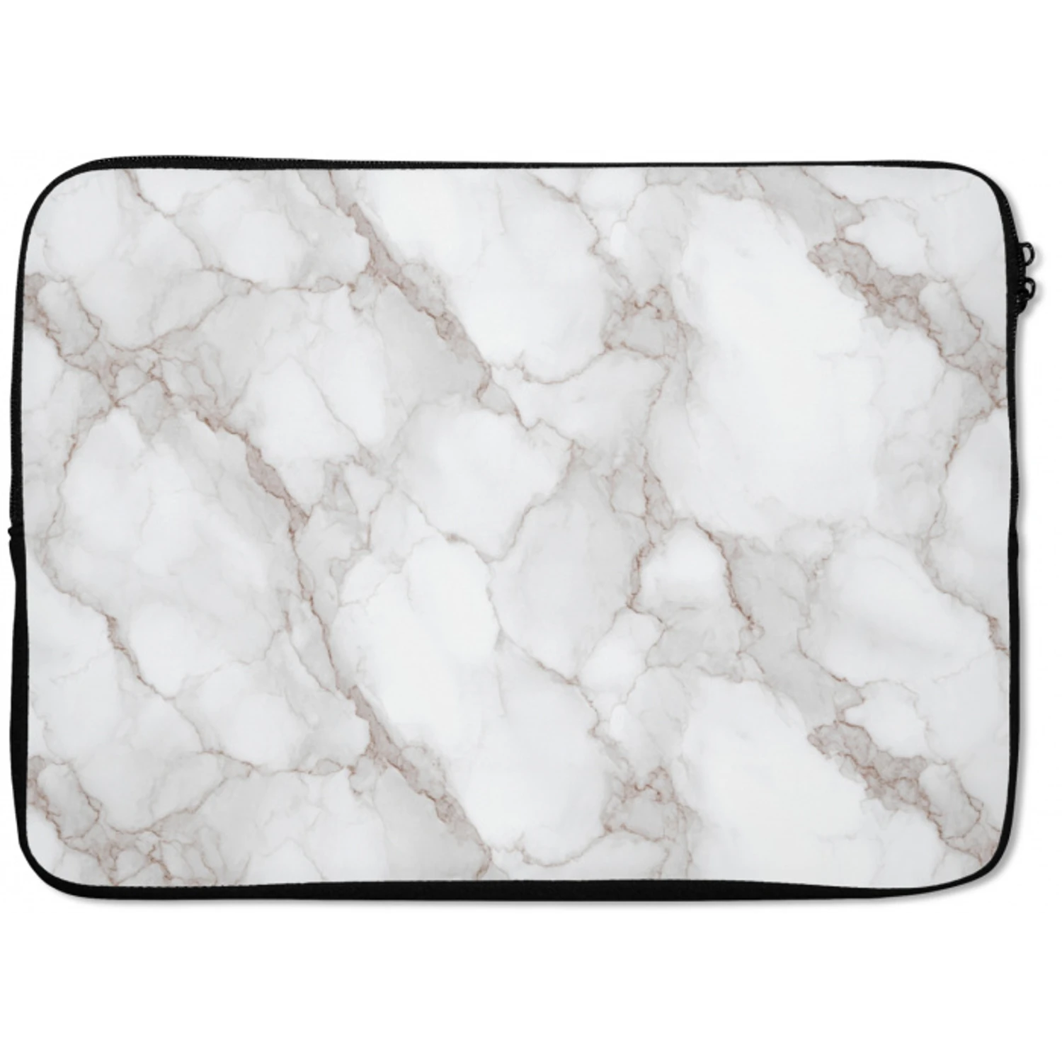 Wit - Marmer - Bruin laptophoes neopreen klein 279 -zkaufland3dotto