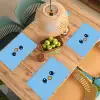Vogel - Blauw - Eenvoudig Placemat vinyl groot -zzsfeer5_Kitchenyeah-website