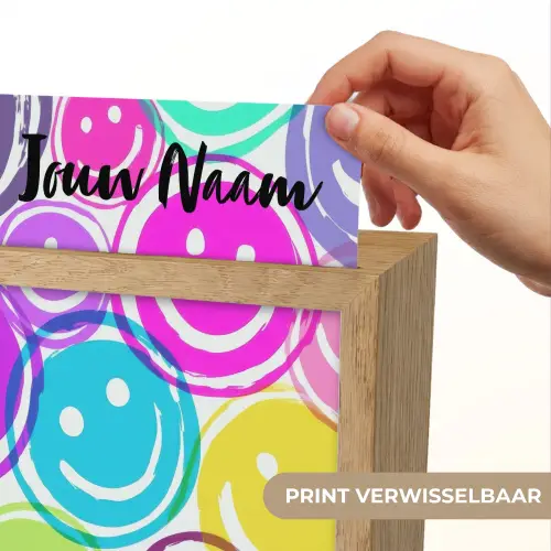 Smileys - Kleurrijk - Neon Light Box met kabel (Kinderlampje) klein -USP_websiteprintNL