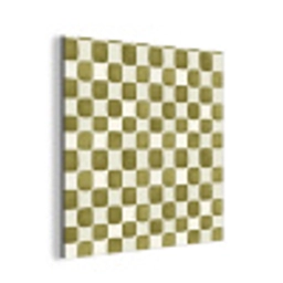 Schaak - Patroon - Groen aluminium wit klein 46 -3d