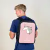 Quote - Meisjes - Eenhoorn - Roze - I was born a Unicorn Rugzak - Zwart middel -sfeer8