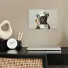 Bril - Hond - Kok poster papier klein -sfeer1