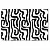 Modern - Lijnen - Zwart Placemat vinyl groot 368 -zzsfeer1_Kitchenyeah-website
