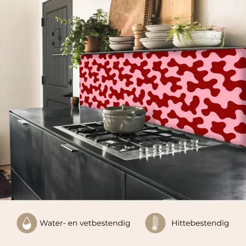 Modern - Abstract - Rood keuken achterwand 2 middel 871 -usp_NL