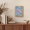 Vis - Water - Blauw - Licht Light Box met kabel (Tafellamp) klein -sfeer2