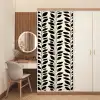 Botanisch - Dessin - Zwart - Beige deurposter klein 289 -sfeer3