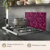 Bladeren - Patroon - Burgundy keuken achterwand spatscherm klein 900 -usp_IT