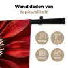 Close up - Bloem - Quote - Rood Wandkleed katoen klein -sfeer2