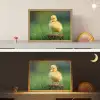 Kuiken - Eend - Geel - Gras Light Box met batterij (Wandlamp kind) middel -sfeer3_kind