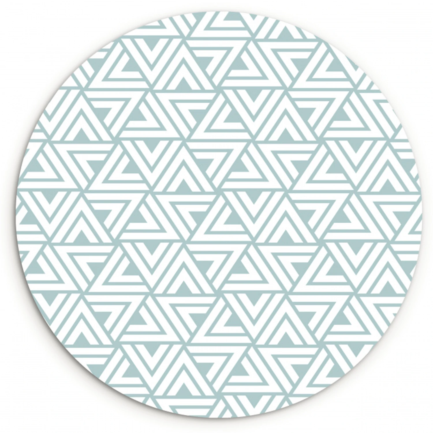 Patroon - Lijn - Design - Groen Wandcirkel kunststof plaat 5mm dik klein 188 -3d