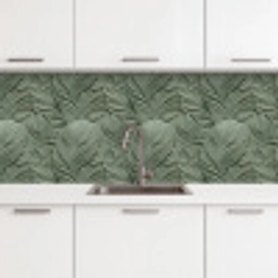Bladeren - Textuur - Groen keuken achterwand 2 middel 871 -3d