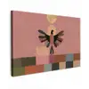 Illustratie - Vogel - Vlakken - Kleurrijk canvas 2cm klein -z3d