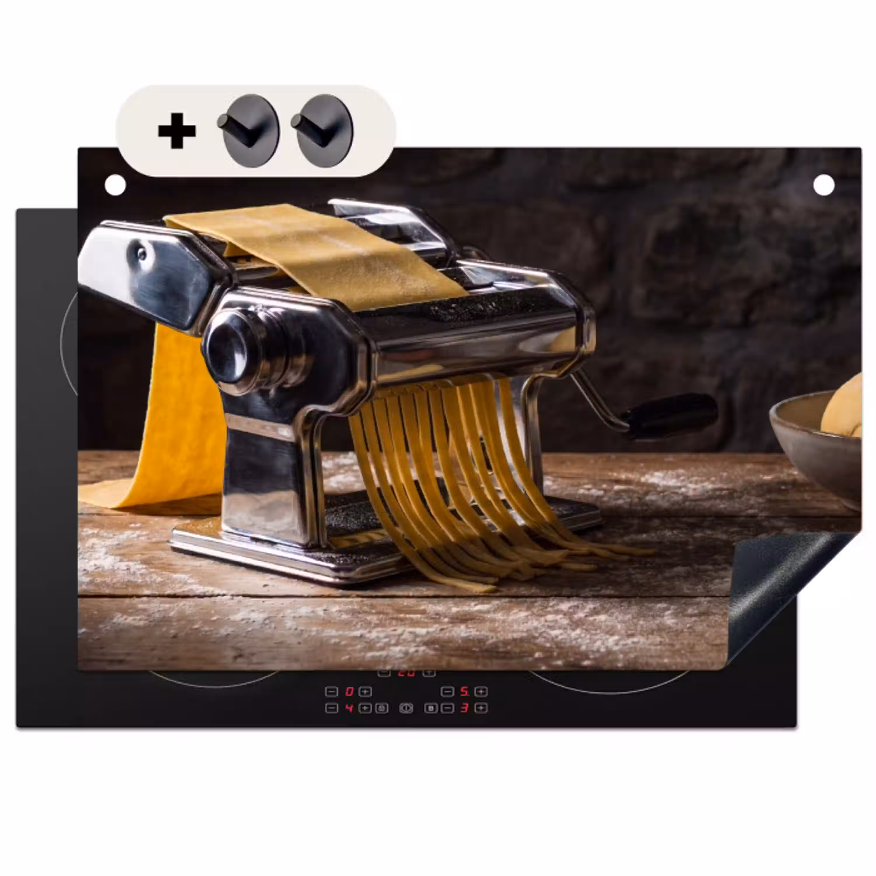 Pasta - Vers - Koken Inductie beschemer met haakjes klein -3d