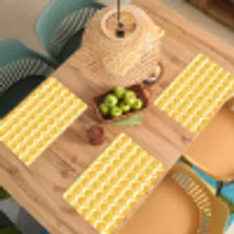 Patroon - Motief - Geel Placemat vinyl groot 368 -zzsfeer5_Kitchenyeah-website