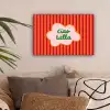 Ciao bella - Tekstwolk - Strepen - Oranje canvas 2cm klein -sfeer1