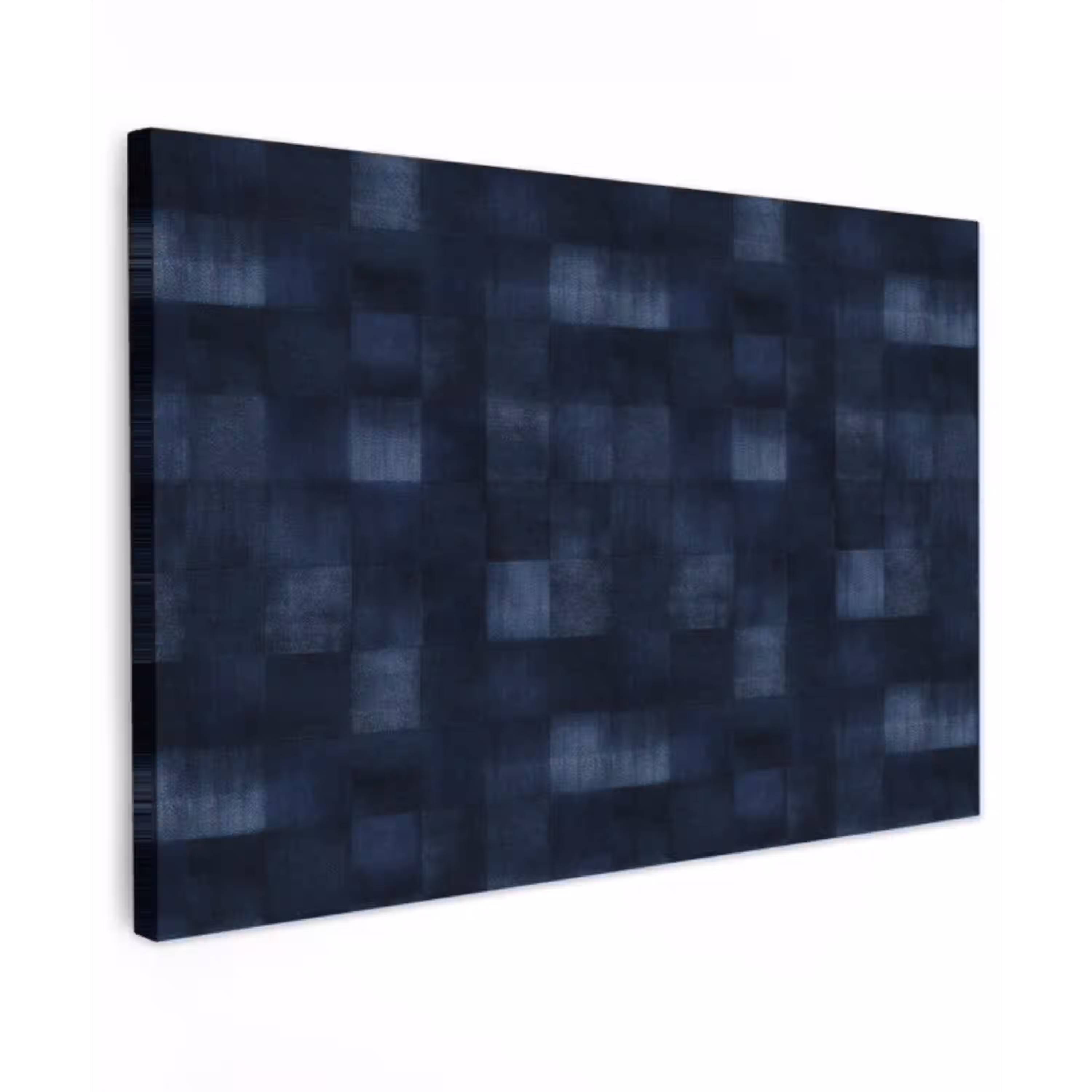 Patroon - Ruit - Marineblauw canvas 2cm klein 34 -z3d
