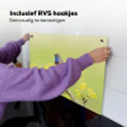 Vogel - Tak - Natuur - Kleurrijk Inductie beschemer met haakjes klein -ky-ophangen-nl