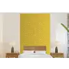 Wit - Geel - Patroon - Geometrisch fotobehang vinyl groot 66 -bed