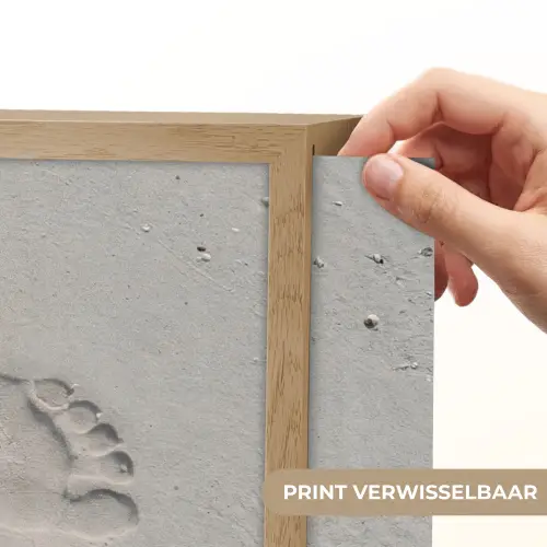 Voeten - Afdrukken - Zand Light Box met batterij (Wandlamp) middel -USP_websiteprintNL