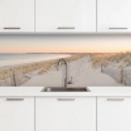 Kustlijn - Horizon - Hek keuken achterwand 2 middel -3d