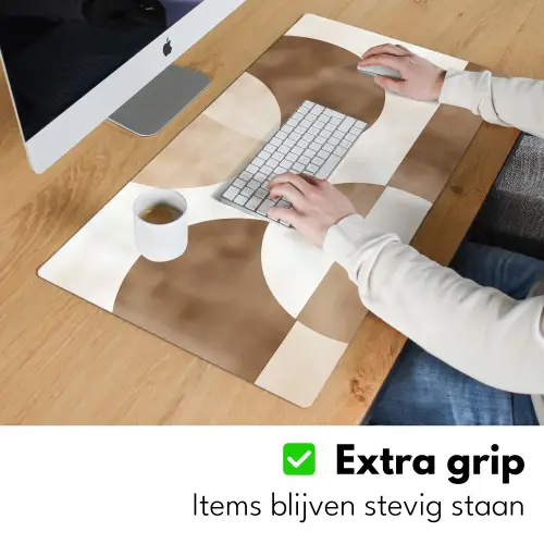Snijdende cirkels - Overlappende vlakken Muismat XXL klein -sfeer3