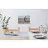Scheepsstuur - Hout - Bruin - Zand Muursticker klein -eettafel