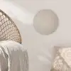 Japandi - Beige - Modern Akoestische PET Vilt - Rond klein -sfeer4