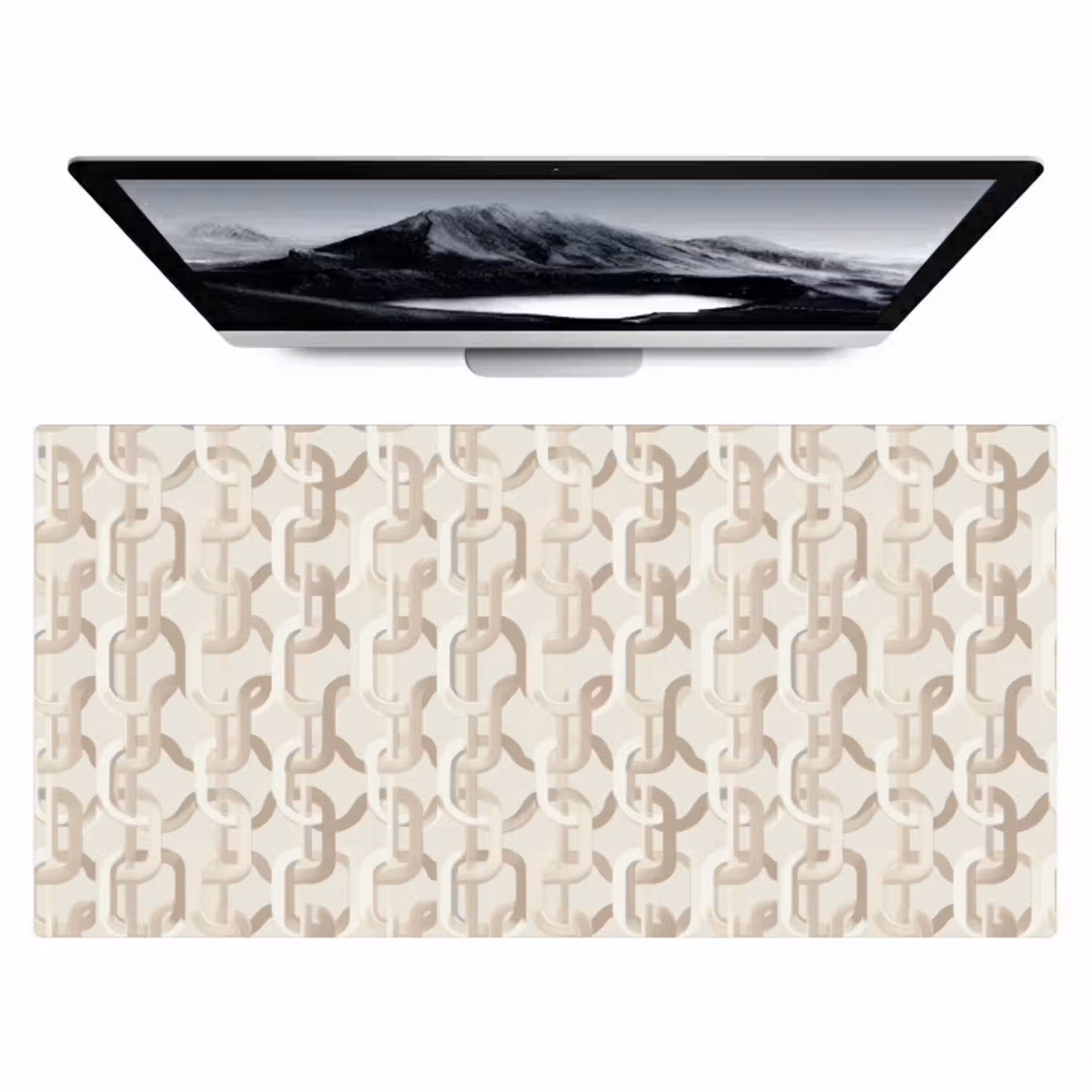 Motief - Abstract - Beige Muismat XXL klein 681 -zzz3d