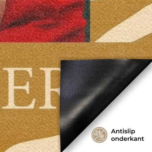 Familie - In - Patroon -  Dierenprint - Foto Deurmat klein -antislip_NL
