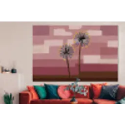 Illustratie - Bloemen - Vlakken - Abstract forex 5mm xxl -woonkamer