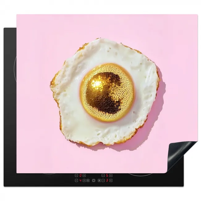 Herdabdeckplatte - Ei - Disco - Frühstück - Glitzer