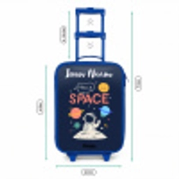 Astronaut - Quote - Planeten - Sterren Kinderkoffer - Blauw klein -productfoto_formaten