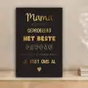 Spreuken - Quotes Mama Je Hebt Ons Al - Moeder - Moederdag cadeau voor mama - Goud canvas 2cm klein -sfeer1
