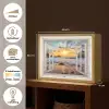 Strand - Doorkijk - Zonsondergang - Landschap - Zee - Natuur Light Box met batterij (Wandlamp) middel -USP_websiteoverzichtNL
