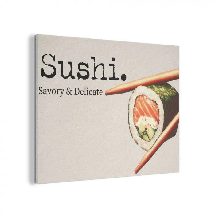 Sushi - Zalm - Rijst - Japans PET vilt klein -3d