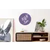 Tak - Sierlijk - Bladeren - Minimalistisch Wandcirkel aluminium klein -kantoor