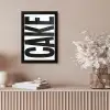 Zwart - Cake - Eten - Decoratie fotolijst zwart zonder passe partout klein -sfeer5