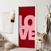 Love - Rood - Blokletters deurposter klein -sfeer6