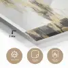 Panter - Zwart - Abstract - Goud plexiglas 5mm klein -sfeer2