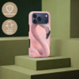 Flamingo - Portret - Roze Toughcase MagSafe Apple iPhone 17 Pro Max klein -USP_PrintM_NL