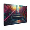 Architectuur - Neon - Trap - Graffiti canvas 2cm klein -z3d