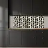 Botanisch - Dessin - Zwart - Beige keuken achterwand 2 middel 871 -sfeer1