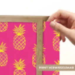 Ananas - Trendy - Roze Light Box met batterij (Wandlamp) middel 907 -USP_websiteprintNL