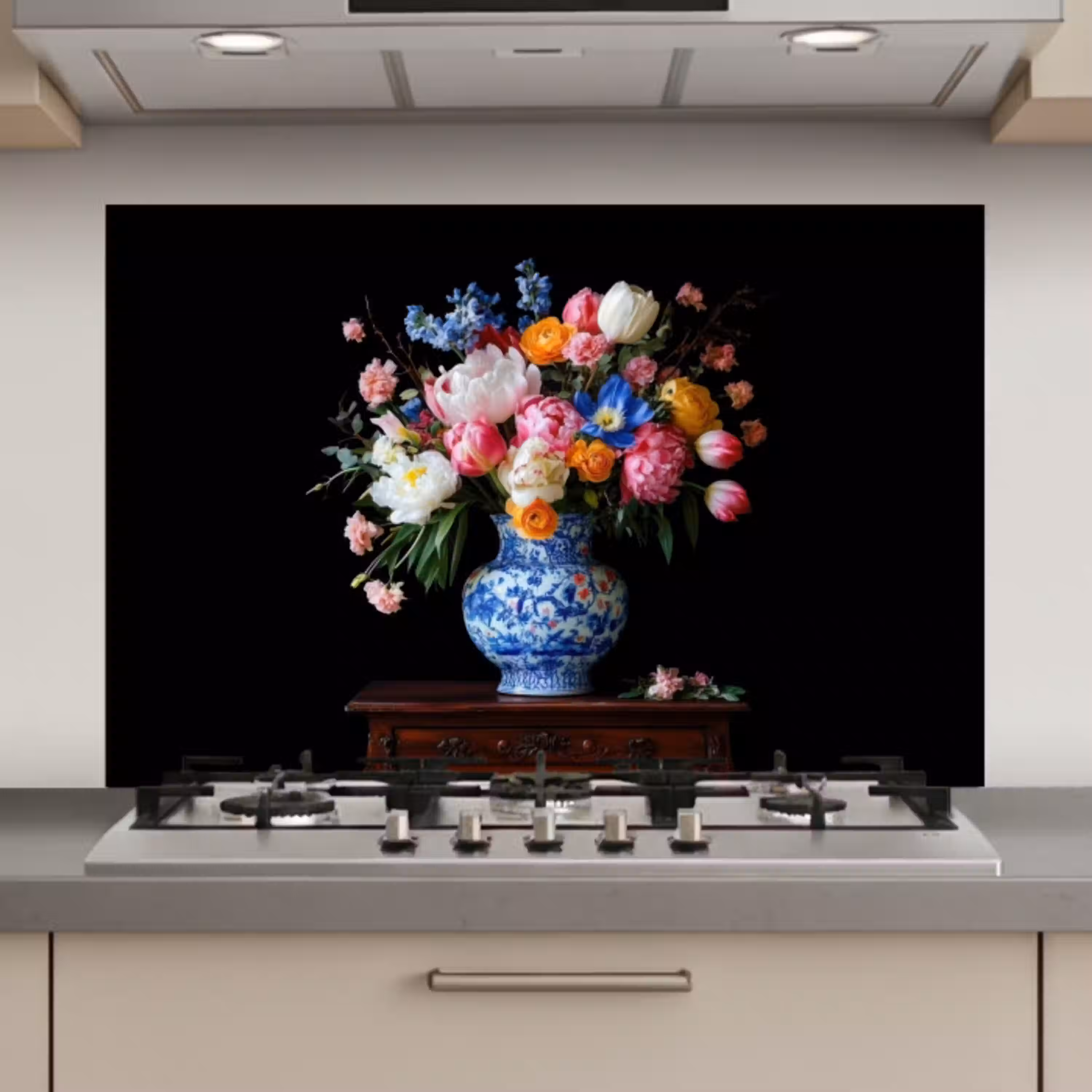 Rozen - Bloemen - Vaas - Boeket keuken achterwand spatscherm klein -3d_website