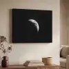 Maan - Hemel - Zwart - Schaduw Textielframe zwart klein -sfeer3