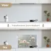 Strobloemen - Wit - Daglicht keuken achterwand spatscherm klein -voor_na_NL