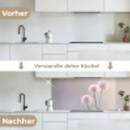 Bloemen - Bollen - Roze keuken achterwand 2 middel -voor-na_DE