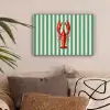 Kreeft - Strepen - Realistisch - Zomers canvas 2cm klein -sfeer1