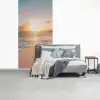 Zonsondergang - Strand - Zee - Zomer - Blauw fotobehang vinyl groot -slaapkamer